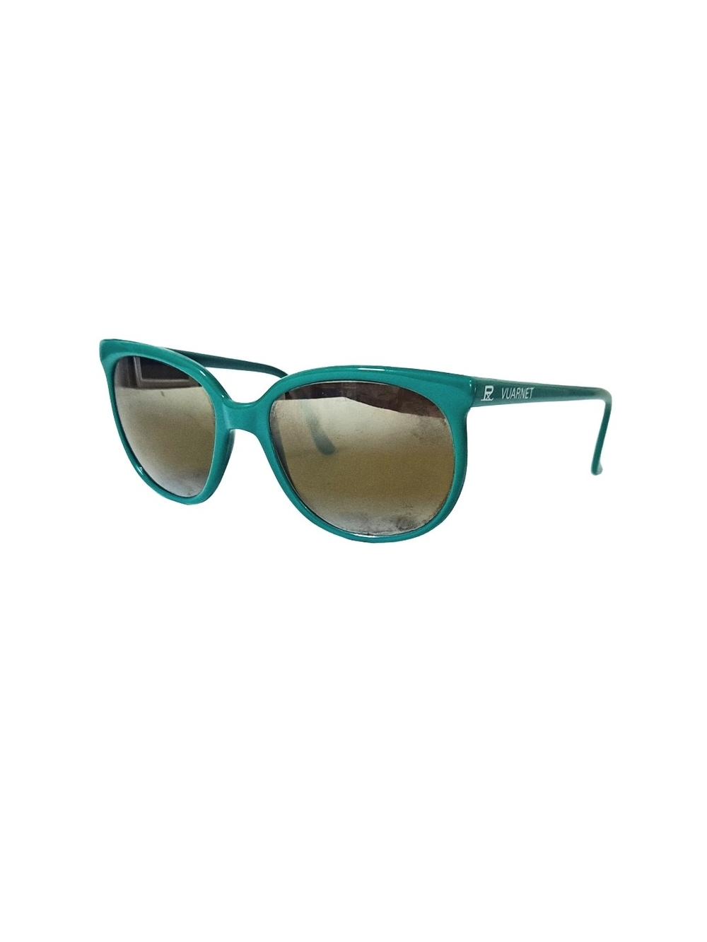 Vintage Vuarnet 002 Aqua Turquoise Classic Mineral Glass 80s